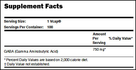 NOW GABA 750 mg